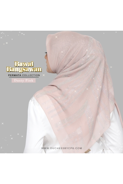 BAWAL BANGSAWAN LUXE PERMATA - DUSTY PINK